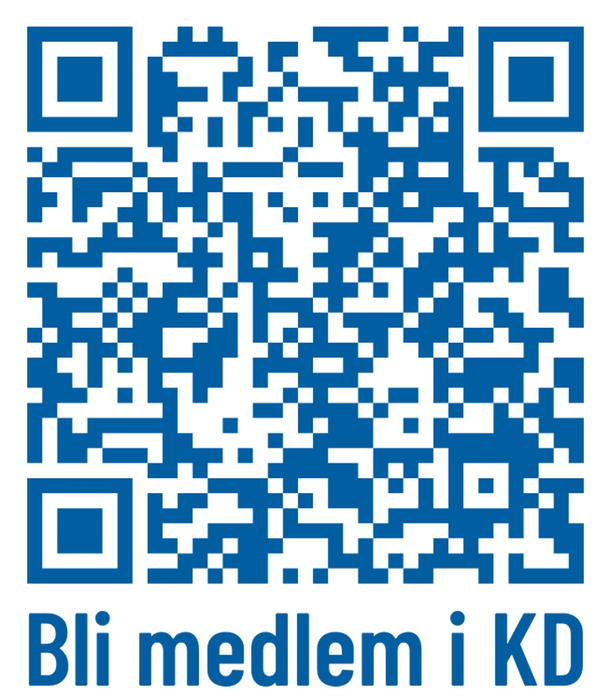 QR-kod som leder till medlemsansökan hos Kristdemokraterna